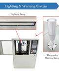Lighting and warning system on Programmable CNC Drilling And Milling Machine With 12000RPM ER20 Spindle Dual Cooling And Safety Guard
