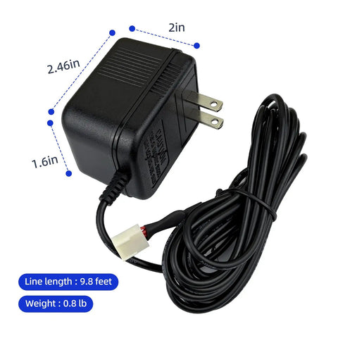 12V AC Power Adapter Replacement Transformer For Clack Water Softener Systems V3108 And V3186, compact black adapter