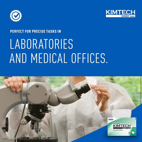 Kimtech Kimwipes delicate task wipes, 1-ply white, box of 286