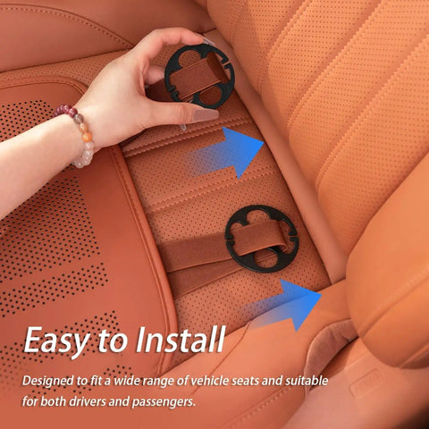 Upgrade Your Ride With This Cool Car Seat Extender Cushion For Mini John Cooper Works Electric 2025 2026 Models, showcasing installation features.