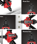 3 In 1 Do It All Rivet Nut Tool Kit For Quick Fixes, Hand Rivet Gun Plus Nut Tool And Reamer detailed view