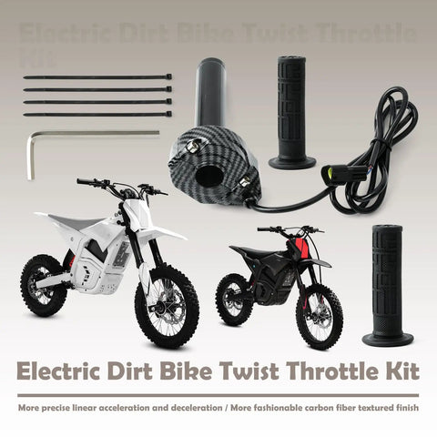 Twist Throttle Replacement For Electric Dirt Bikes With Full Cable Kit Bearings And Male Connector Compatible With Yozma IN10 Valtinsu EM 5 Throne Strike Shadow SX