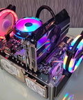 Open Frame PC Case For ATX, MATX And ITX Motherboards, Transparent Acrylic Chassis With Open Design For Easy Cooling And DIY Desktop Rig
