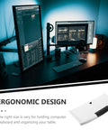 Slick Under Desk Keyboard Tray With Smooth Slide Out Drawer And Ergonomic Wrist Rest, straight up durable build for low maintenance home office setup.