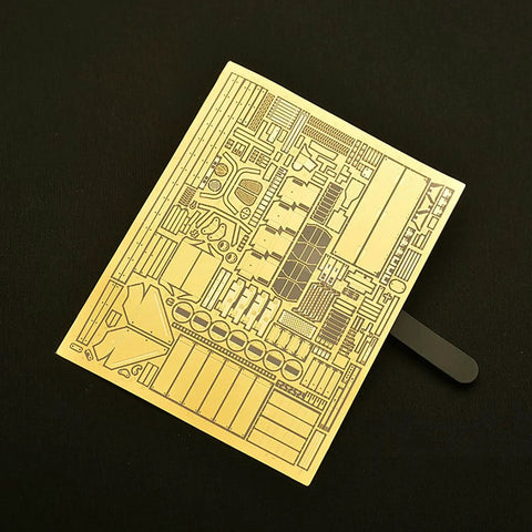 Etched Parts Upgrade Set For 1/35 US Sherman M4 M4A1 M4A3 Tanks With Photo-Etched Detail For Military Modelers, brass sheet visible