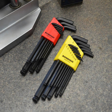Ball End Balldriver L Wrench Dual Pack Set With 1.5-10mm And 0.050 To Three Eighths Inch Sizes Angled Reach for precision use