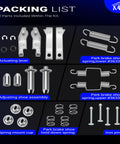 Stainless Steel Parking Brake Hardware Kit LH And RH For 1965 1982 Corvette C2 C3 Replacement Set components layout