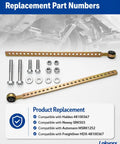Height Control Valve Linkage Kit With 14 Inch Adjustable Rod Complete Hardware Kit Included Direct Replacement For HDX Style Systems Easy Install Plug And Play Ready Heavy Duty Suspension Upgrade For Trucks SUVs Vans, with linkage and hardware