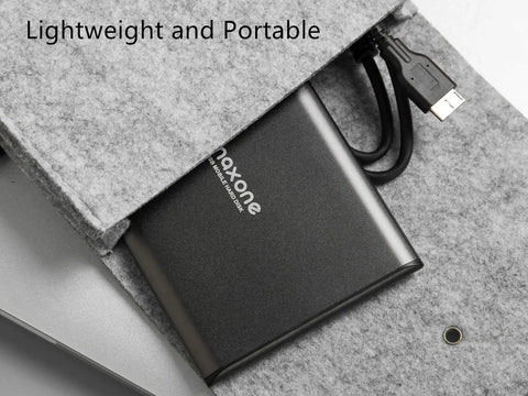 750GB Ultra Slim Portable External Hard Drive HDD USB 3.0 Compatible With PC And Laptop All Aluminum Anti Scratch Durable Metal Case