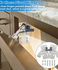 Soft Close Pivot Hinges For Cabinets And Furniture, Self Closing Door Hinges With Dampers For Quiet Closures in use
