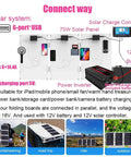 Road Trip Ready Solar Inverter Kit With 4000W Peak Output And Lightweight Portable Build For Off Grid Camping to charge devices.
