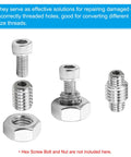 PATIKIL 304 stainless steel thread adapters and reducing nuts, set of 20, M5x0.8 male to M2.5x0.45 female
