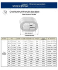 Knockout Performance Aluminum Crimping Loop Sleeve Wire Rope Ferrule Cable Tie Kit size chart with specifications.