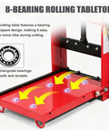 Wheeled Paver Cutter With Eight Bearing Rolling Platform Heavy Duty Steel Frame Precise Lightweight Brick Cutter For AAC And Foam Blocks clean red cutting table