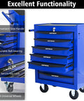 Beast Seven Drawer Rolling Tool Chest For The Garage With Ball Bearing Slides Lockable Side Handle Four Inch Casters