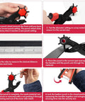 Revolving Punch Plier Kit For Leather Workhorse Rotary Hole Punch Set With Clearly Labeled Wheel Sizes in use demonstration
