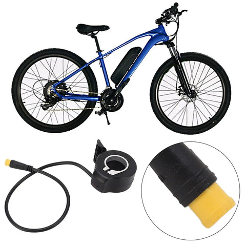 Thumb Throttle For Electric Bikes And Scooters, Waterproof Finger Speed Controller With Male Connector, Precise E Bike Throttle, Rugged Pro Grade Thumb Accelerator For E Bikes And Electric Scooters