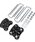 Rear Axle U Bolts And Plates Kit For C1500 And K1500 Trucks 20 Piece Leaf Spring Replacement Set For Tougher Suspension And Smoother Ride Durable Metal Parts, black plates and hardware