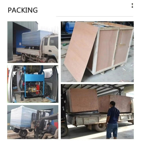Heavy Duty Industrial Sewer Jetter Machine With High Pressure Pipe Cleaning System for packaging and transport