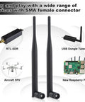 Omni Directional 1.2GHz SMA Male Antenna 3 Dbi High Gain Portable Antenna For FPV Drones RV WiFi Hotspots Two Pack