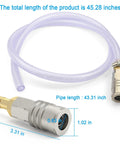 Radiator Coolant Drain Hose 1100mm For Volvo And Mack with brass adapter and silicone hose dimensions shown