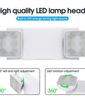 Two Head LED Emergency Light With Battery Backup For Commercial Use Exit Light UL Certified CSA Easy Install