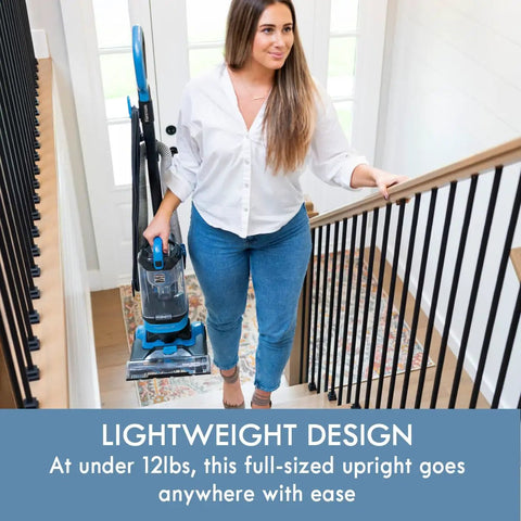 Kenmore Ultra Lightweight Bagless Upright Vacuum For Pet Owners With Powerful Suction And Easy Maneuverability For Carpets Hard Floors And Stairs Featuring Four Height Adjustments For Optimal Cleaning Efficiency On Any Surface In Your Home