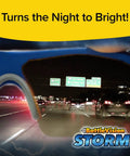 Storm-Ready Glare-Reducing Glasses For Driving In Rain And Snow showing nighttime road view, enhances visibility in dark conditions.