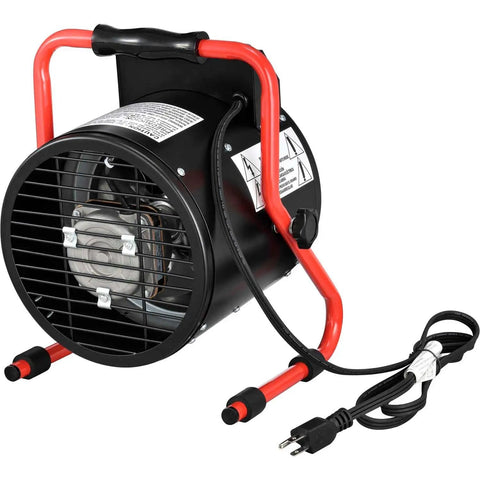 Portable Electric Space Heater With Built In Thermostat And Ergonomic Handle 1500 Watt 5120 BTU 120V Compact for small spaces