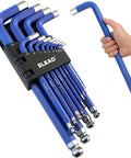 Beefy Long Ball End Hex Key Set 13-Piece Metric 2 To 19mm S2 Steel with Chrome Finish in hand showing size