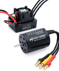 Waterproof RC Brushless Motor And ESC Combo 2430 7200KV With 35A ESC for 1/16 and 1/18 RC cars with 6061-T6 heat sink.