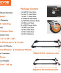 Heavy Duty Adjustable Mobile Base Stand With 500 Pound Capacity Rock Solid Steel Frame Premium Swivel Wheels for easy mobility.