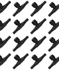 Aquarium Air Control Valve 30 Pack 2 Way T Shaped Flow Regulator for 4 mm Hose Tubing Connector Black Plastic Easy Install Air Pump Parts