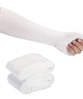 Elastic Arm And Wrist Stockinette Tubing For Pre Wrap Use on arm, cotton tubular stockinette for arm cast protection displayed with extra pieces
