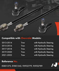 Set Of 4 Front Inner And Outer Tie Rod End Kit For Chevrolet Trax 2013 2022 With Hydraulic Steering Direct Fit Replacement shown