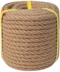 Heavy Duty Natural Jute Rope One Half Inch By 100 Feet For Crafts And DIY Projects, Braided Manila Rope Tough And Durable Ideal For Cat Scratching Posts Knots And Garden Use