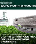 Replacement Drive Belt For John Deere EZtrak Z425 Z445 Z465 Zero Turn Mowers Aramid Cord V Belt on artificial grass