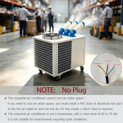 Heavy Duty 220V Portable Industrial Spot Cooler Brings Serious Chill To Warehouses And Workshops Three Adjustable Airflow Speeds
