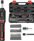 Digital Torque Screwdriver For Gunsmithing Quarter Inch Drive Pro Grade Precision With Inch Pounds From 2.65 To 53.10 And 0.3 To 6 Newton Meters Safety First Tool For Preventing Stripped Threads, black case with bit set