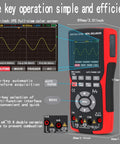 2 In 1 Oscilloscope Multimeter With 2.8 Inch IPS Display 9999 Counts showing waveform on screen, buttons and controls visible