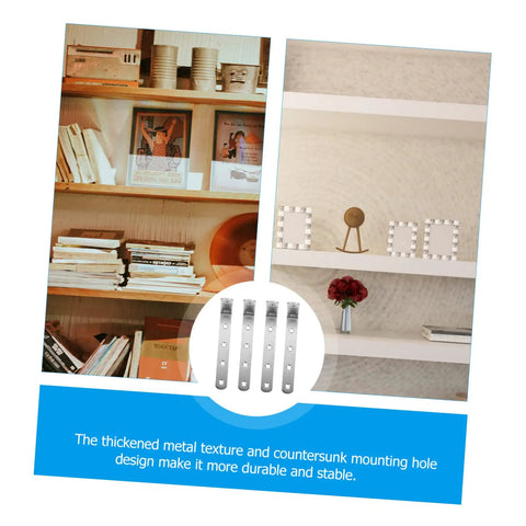 4 Pack Heavy Duty Right Angle Shelf Brackets Outside Corner Wall Mounts Built To Lift Serious Weight Steel L Brackets in use on shelves.