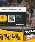 Instructions card with QR code for Planer Table Extension For DW735 Planer Adds 9 Inch Support On Each Side, package shown.