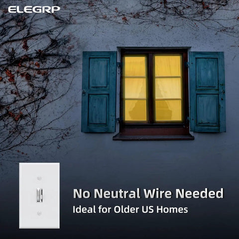 Digital Toggle Dimmer Switch for Dimmable LED, CFL, and Incandescent Lights, wall plate, window background