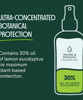 Illustration of Twin Pack Mosquito And Tick Repellent Spray 4 Fl Oz Each With Lemon Eucalyptus Plant Based Formula, 30% oil content
