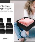 Hella Durable Non Woven Underwear Drawer Organizer Unit With Multiple Divided Compartments To Keep Your Socks Locked Tight And Maintain A Spotless Home Storage Setup On The Regular with folded pink fleece.