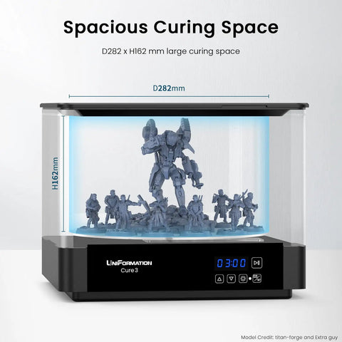 Heavy Duty 10.3 Inch Resin Curing Station With Slick Heated Drying Chamber And Pro Level Digital Timer To Rapidly Strip Away Solvent While Guaranteeing Crack Free Uv Hardening For Your Go To Post Workflow