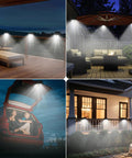 Small Solar Lights For Chain Link Fence With Motion Sensor Clip On Outdoor Lights illuminated in various scenes