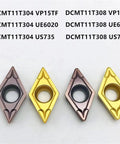 10 Pack Carbide Inserts For Internal Turning Tooling CNC Ready DCMT070204 VP15TF Grade Boss Level Precision on display