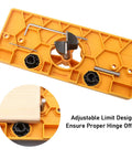 35mm Hinge Drilling Jig For Concealed Cabinet Hinge Installation Pro Grade Accuracy Hole Guide with adjustable dials