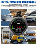 Dual Alert Water Temperature Gauge With 1 Eighth NPT Sensor And Bracket 300F Digital LED Display for cars, boats, trucks, and RVs